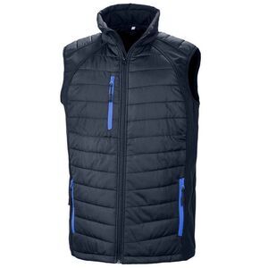 Result Genuine Recycled Unisex Adult Compass Softshell Padded Vest / Navy/Royal